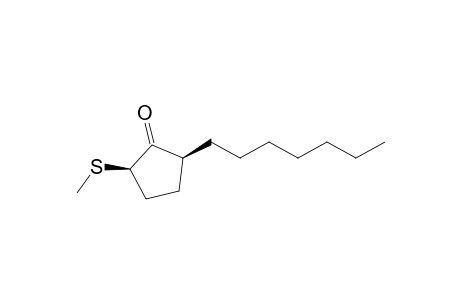 (2S*,5R*)-2-Heptyl-5-(methylthio)cyclopentanone