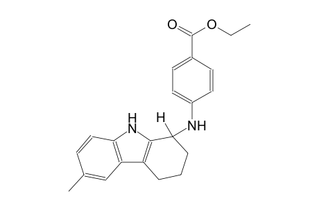 benzoic acid, 4-[(2,3,4,9-tetrahydro-6-methyl-1H-carbazol-1-yl)amino]-, ethyl ester