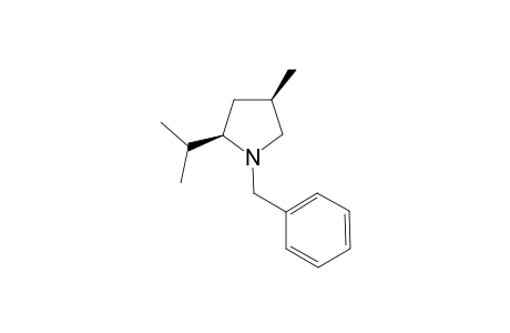 (2R,4R)-1-benzyl-2-isopropyl-4-methyl-pyrrolidine