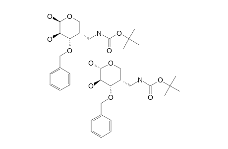 3-O-BENZYL-4-(TERT.-BUTOXYCARBONYLAMINO)-METHYL-4-DEOXY-D-ALPHA,BETA-ARABINOPYRANOSE;MIXTURE