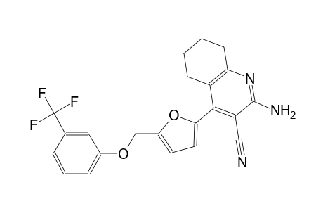 2-amino-4-(5-{[3-(trifluoromethyl)phenoxy]methyl}-2-furyl)-5,6,7,8-tetrahydro-3-quinolinecarbonitrile