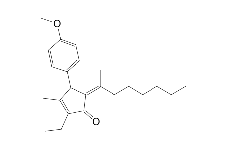 (E/Z)-2-Ethyl-4-(4-methoxyphenyl)-3-methyl-5-(1-methylheptylidene)cyclopent-2-enone
