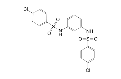 4-chloro-N-(3-{[(4-chlorophenyl)sulfonyl]amino}phenyl)benzenesulfonamide