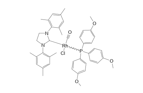 CHLORO-RHODIUM-1,3-BIS-(2,4,6-TRIMETHYLPHENYL)-4,5-DIHYDROIMIDAZOL-2-YLIDENE-CARBONYL-TRIS-(PARA-METHOXYPHENYL)-PHOSPHINE