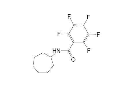 N-cycloheptyl-2,3,4,5,6-pentafluorobenzamide