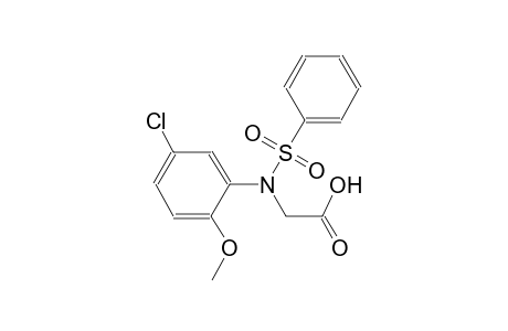 [5-chloro-2-methoxy(phenylsulfonyl)anilino]acetic acid