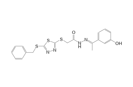 2-{[5-(benzylsulfanyl)-1,3,4-thiadiazol-2-yl]sulfanyl}-N'-[(E)-1-(3-hydroxyphenyl)ethylidene]acetohydrazide