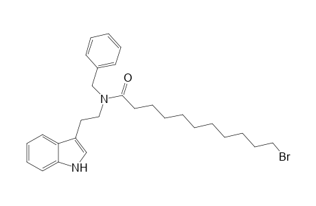 11-bromanyl-N-[2-(1H-indol-3-yl)ethyl]-N-(phenylmethyl)undecanamide