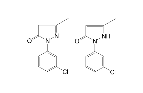 1-(m-chlorophenyl)-3-methyl-2-pyrazolin-5-one