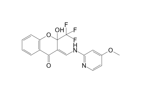 2-Hydroxy-3-{[(4-methoxypyridin-2-yl)amino]methylene}-2-(trifluoromethyl)chroman-4-one