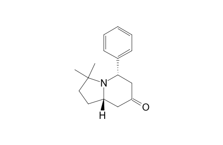 (5S*,8aS*)-3,3-dimethyl-5-phenyloctehydroindolizin-7-one