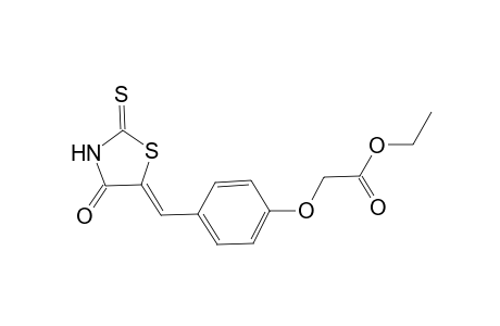 Ethyl (4-[(Z)-(4-oxo-2-thioxo-1,3-thiazolidin-5-ylidene)methyl]phenoxy)acetate