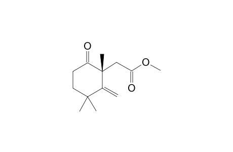 2-[(1R)-1,3,3-trimethyl-2-methylene-6-oxocyclohexyl]acetic acid methyl ester