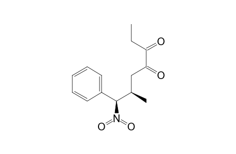 (6R*,7R*)-6-methyl-7-nitro-7-phenylheptane-3,4-dione
