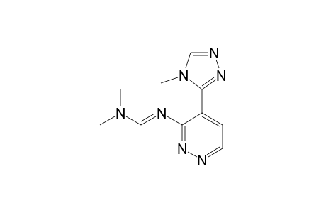 N,N-dimethyl-N'-[4-(4-methyl-1,2,4-triazol-3-yl)-3-pyridazinyl]methanimidamide