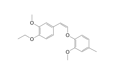 cis-.beta.-(2-Methoxy-4-methylphenoxy)-.alpha.-(3-methoxy-4-ethoxyphenyl)ethene