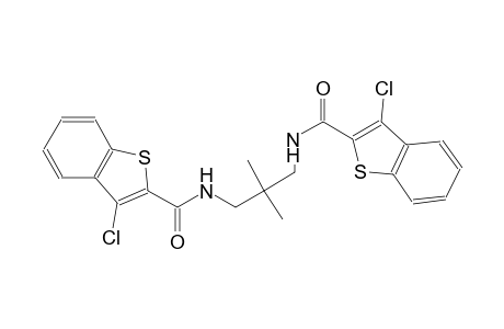 3-chloro-N-(3-{[(3-chloro-1-benzothien-2-yl)carbonyl]amino}-2,2-dimethylpropyl)-1-benzothiophene-2-carboxamide