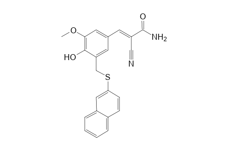 (E)-2-cyano-3-[3-methoxy-5-(naphthalen-2-ylsulfanylmethyl)-4-oxidanyl-phenyl]prop-2-enamide