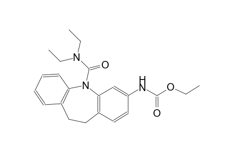 carbamic acid, [5-[(diethylamino)carbonyl]-10,11-dihydro-5H-dibenz[b,f]azepin-3-yl]-, ethyl ester