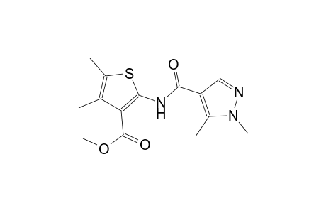 methyl 2-{[(1,5-dimethyl-1H-pyrazol-4-yl)carbonyl]amino}-4,5-dimethyl-3-thiophenecarboxylate