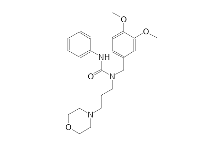 N-(3,4-dimethoxybenzyl)-N-[3-(4-morpholinyl)propyl]-N'-phenylurea