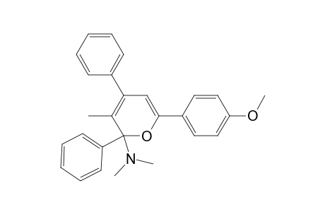 2-Dimethylamino-3-methyl-6-(4-methoxyphenyl)-2,4-diphenyl-2H-pyrane