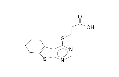 2,3-tetramethyleno-4-(2-carboxyethylthio)thieno[2,3-d]pyrimidine