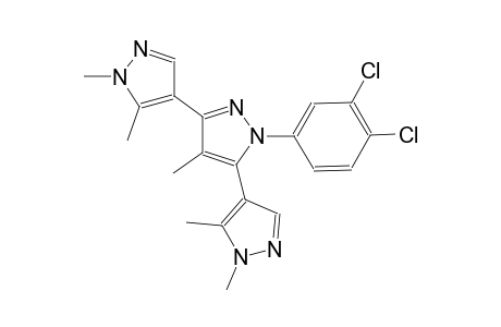 1'-(3,4-dichlorophenyl)-1,1'',4',5,5''-pentamethyl-1H,1'H,1''H-4,3':5',4''-terpyrazole