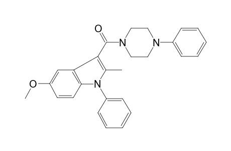 (5-methoxy-2-methyl-1-phenyl-3-indolyl)-(4-phenyl-1-piperazinyl)methanone