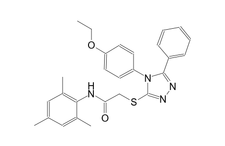 2-{[4-(4-ethoxyphenyl)-5-phenyl-4H-1,2,4-triazol-3-yl]sulfanyl}-N-mesitylacetamide