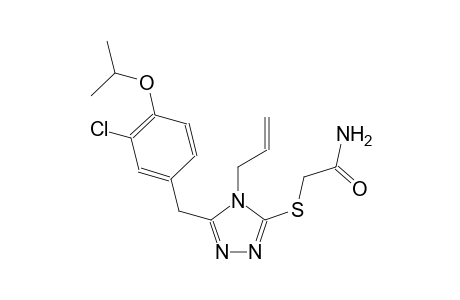 2-{[4-allyl-5-(3-chloro-4-isopropoxybenzyl)-4H-1,2,4-triazol-3-yl]sulfanyl}acetamide