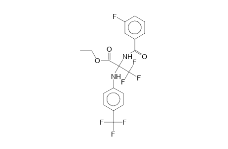 Ethyl 3,3,3-trifluoro-2-[(3-fluorobenzoyl)amino]-2-[3-(trifluoromethyl)anilino]propanoate