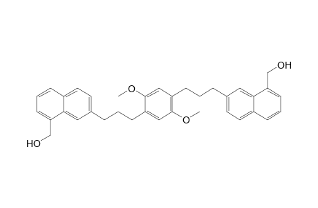 1,4-bis[3'-(8"-Hydroxymethyl-2"-naphthyl)propyl]-2,5-dimethoxybenzene