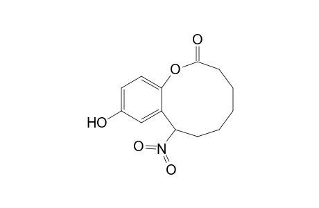 2H-1-Benzoxecin-2-one, 3,4,5,6,7,8-hexahydro-10-hydroxy-8-nitro-