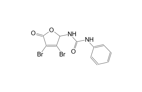 urea, N-(3,4-dibromo-2,5-dihydro-5-oxo-2-furanyl)-N'-phenyl-
