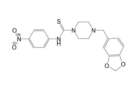 4-(1,3-benzodioxol-5-ylmethyl)-N-(4-nitrophenyl)-1-piperazinecarbothioamide