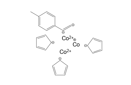 dicobalt(II) cobalt(III) tricyclopenta-2,4-dien-1-ide dihydride p-tolylethene-1,2-diide