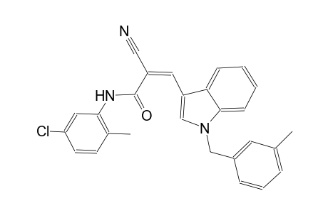 (2Z)-N-(5-chloro-2-methylphenyl)-2-cyano-3-[1-(3-methylbenzyl)-1H-indol-3-yl]-2-propenamide