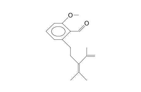 2-(3-Isopropenyl-4-methyl-3-penten-1-yl)-6-methoxy-benzaldehyde