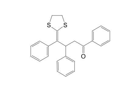 4-(1,3-Dithiolan-2-ylidene)-1,3,4-triphenylbutan-1-one