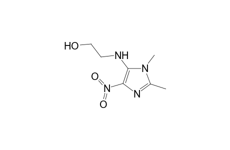 1-Ethanol, 2-[(1,2-dimethyl-4-nitro-1H-imidazol-5-yl)amino]-
