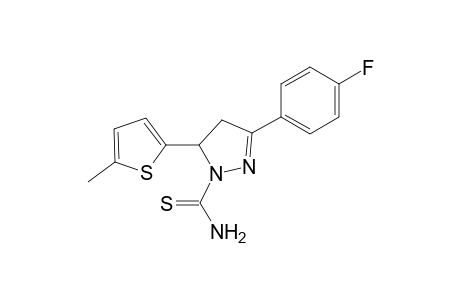 3-(4-Fluorophenyl)-5-(5-methylthiophen-2-yl)-4,5-dihydro-1H-pyrazole-1-carbothioamide