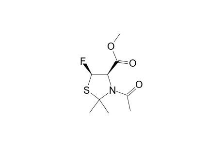 CIS-3-ACETYL-4-CARBOMETHOXY-2,2-DIMETHYL-5-FLUOROTHIAZOLIDINE