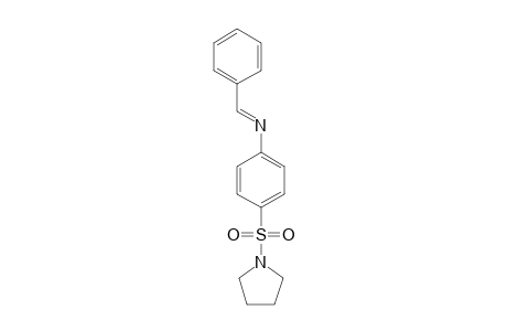 N-[(E)-Phenylmethylidene]-4-(1-pyrrolidinylsulfonyl)aniline