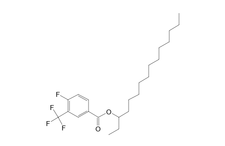 4-Fluoro-3-trifluoromethylbenzoic acid, 3-pentadecyl ester