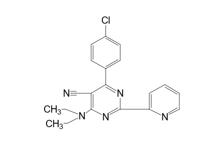 4-(p-CHLOROPHENYL)-6-(DIETHYLAMINO)-2-(2-PYRIDYL)-5-PYRIMIDINECARBONITRILE