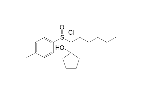 1-[1-chloranyl-1-(4-methylphenyl)sulfinyl-hexyl]cyclopentan-1-ol