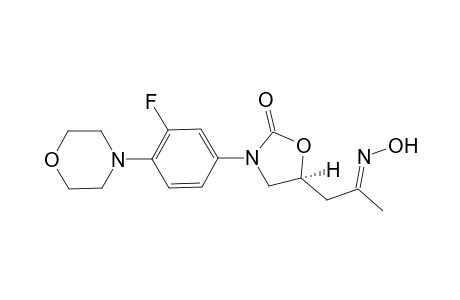 (S)-3-(3-Fluoro-4-morpholinophenyl)-5-(2-(hydroxyimino)propyl)oxazolidin-2-one