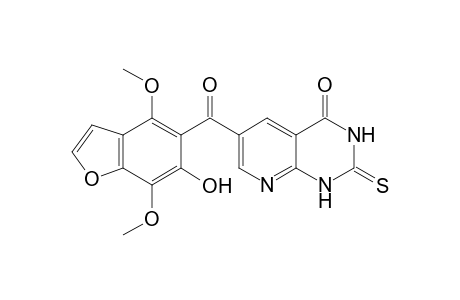 6-[(6-Hydroxy-4,7-dimethoxy-1-benzofuran-5-yl)carbonyl]-2-thioxo-2,3-dihydropyrido[2,3-d]pyrimidin-4(1H)-one