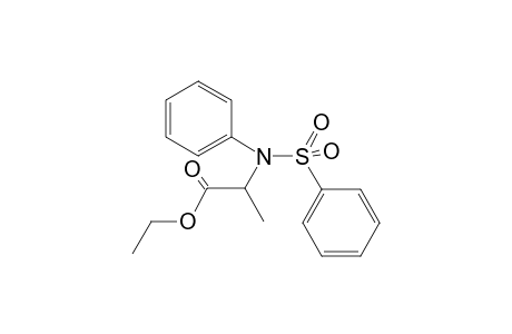 Ethyl N-phenyl-N-(phenylsulfonyl)alaninate